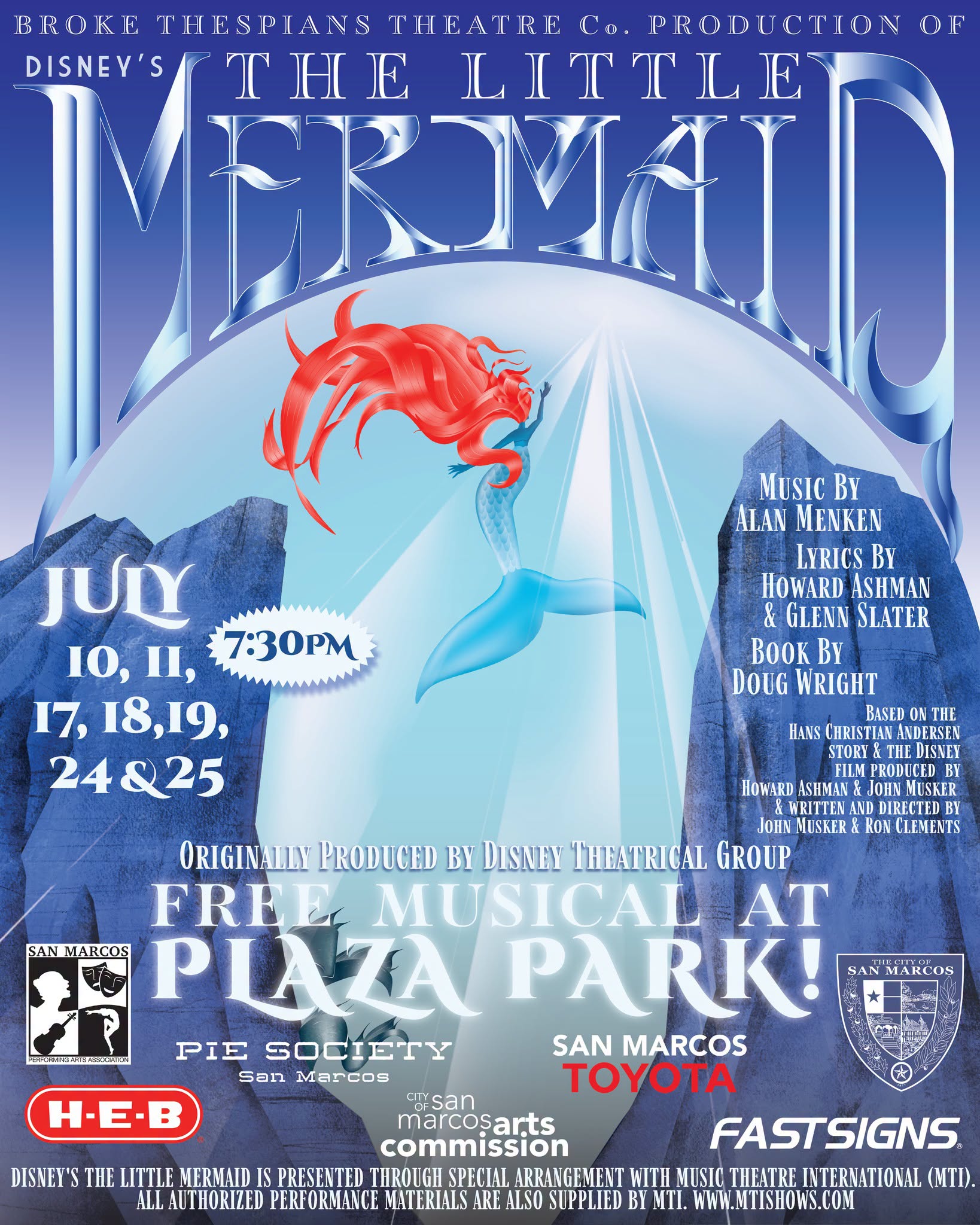 The Little Mermaid, Disney by Broke Thespians Theatre Company