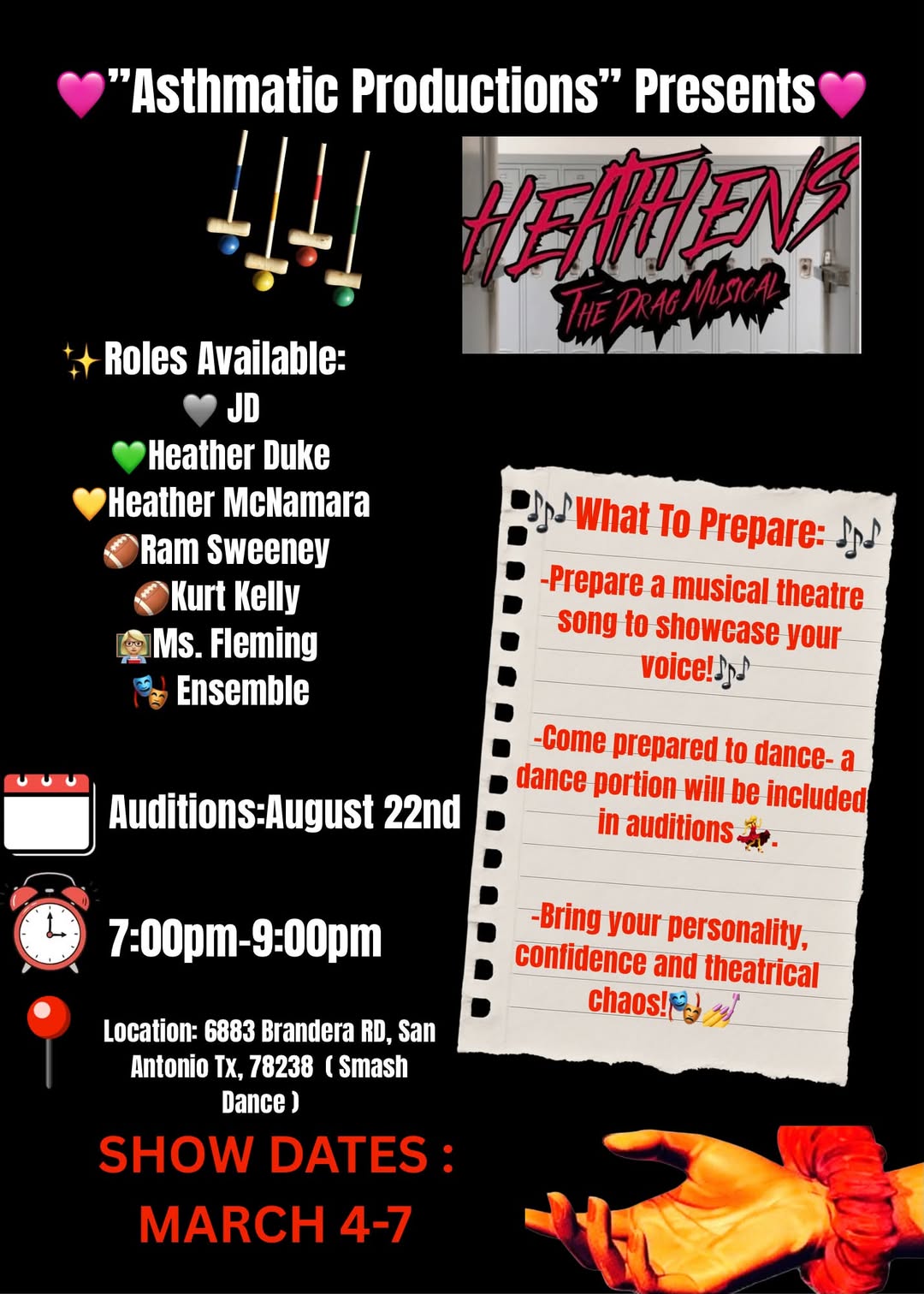 Heathers, musical by Asthmatic Productions