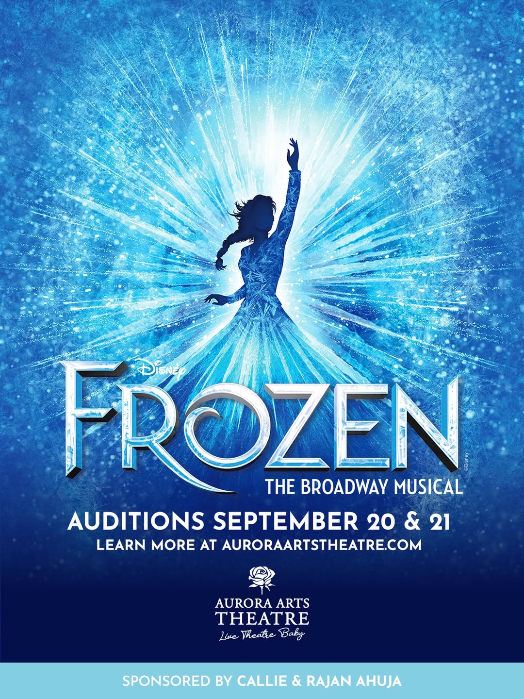 CTX4483. Auditions for Disney's Frozen, by Aurora Arts Theatre, Corpus Christi