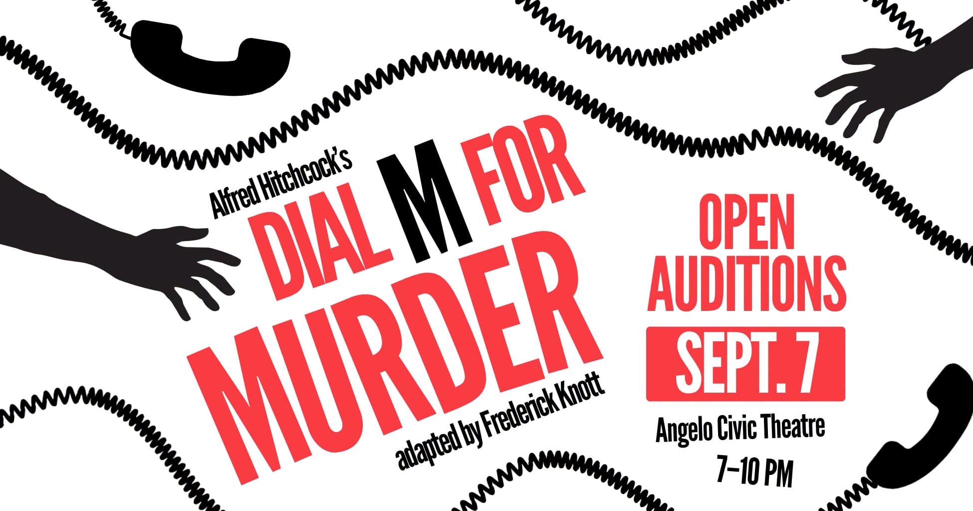 CTX4527. Auditions for Dial M for Murder, by Angelo Civic Theatre