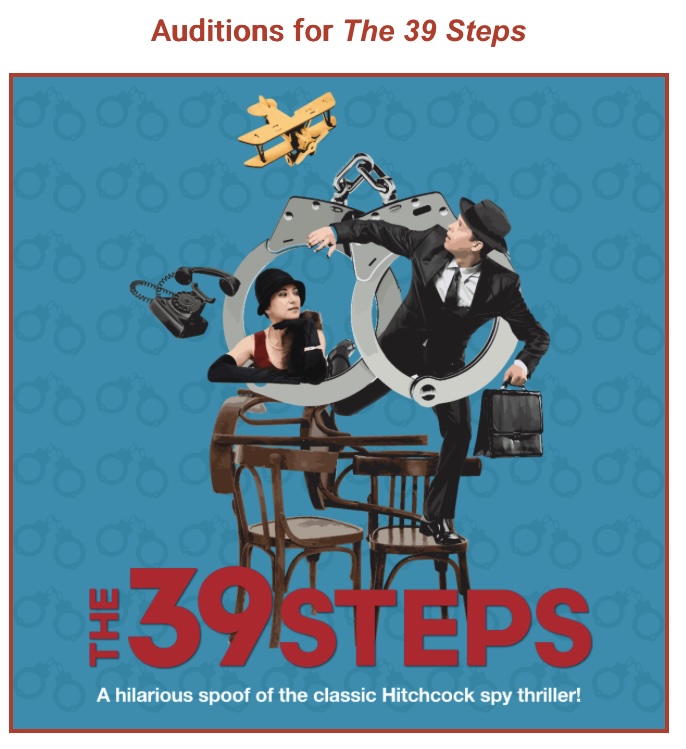 CTX4548. Auditions for The 39 Steps, by Penfold Theatre Company, Round Rock