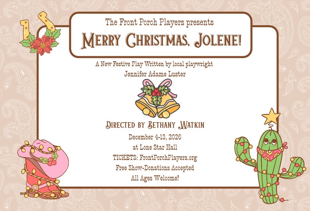 Merry Christmas, Jolene, a melodrama by Front Porch Players