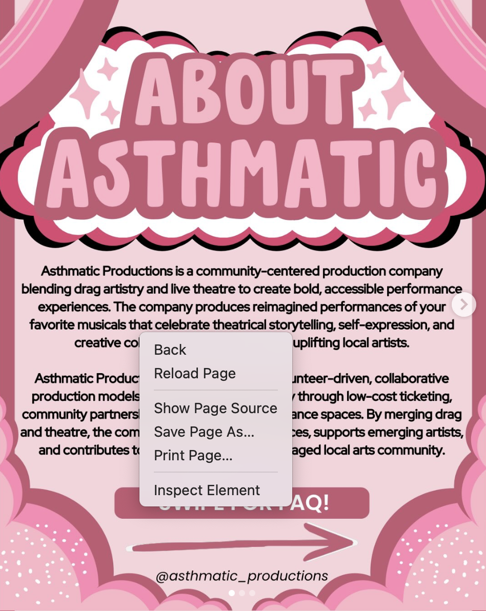 Asthmatic Production San Antonio call for crew, choreographer, music director, intimacy coach