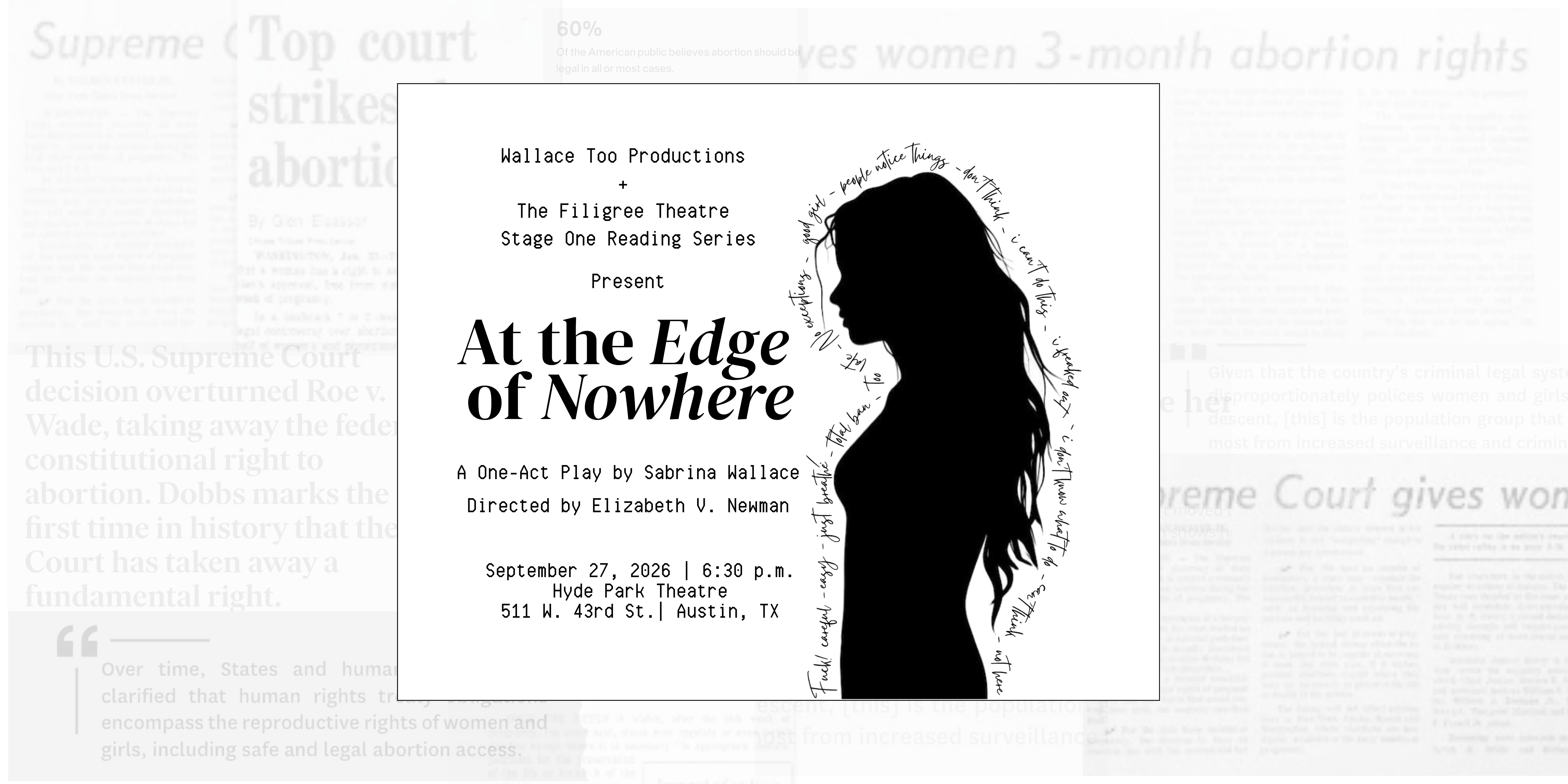 At the Edge of Nowhere by Filigree Theatre