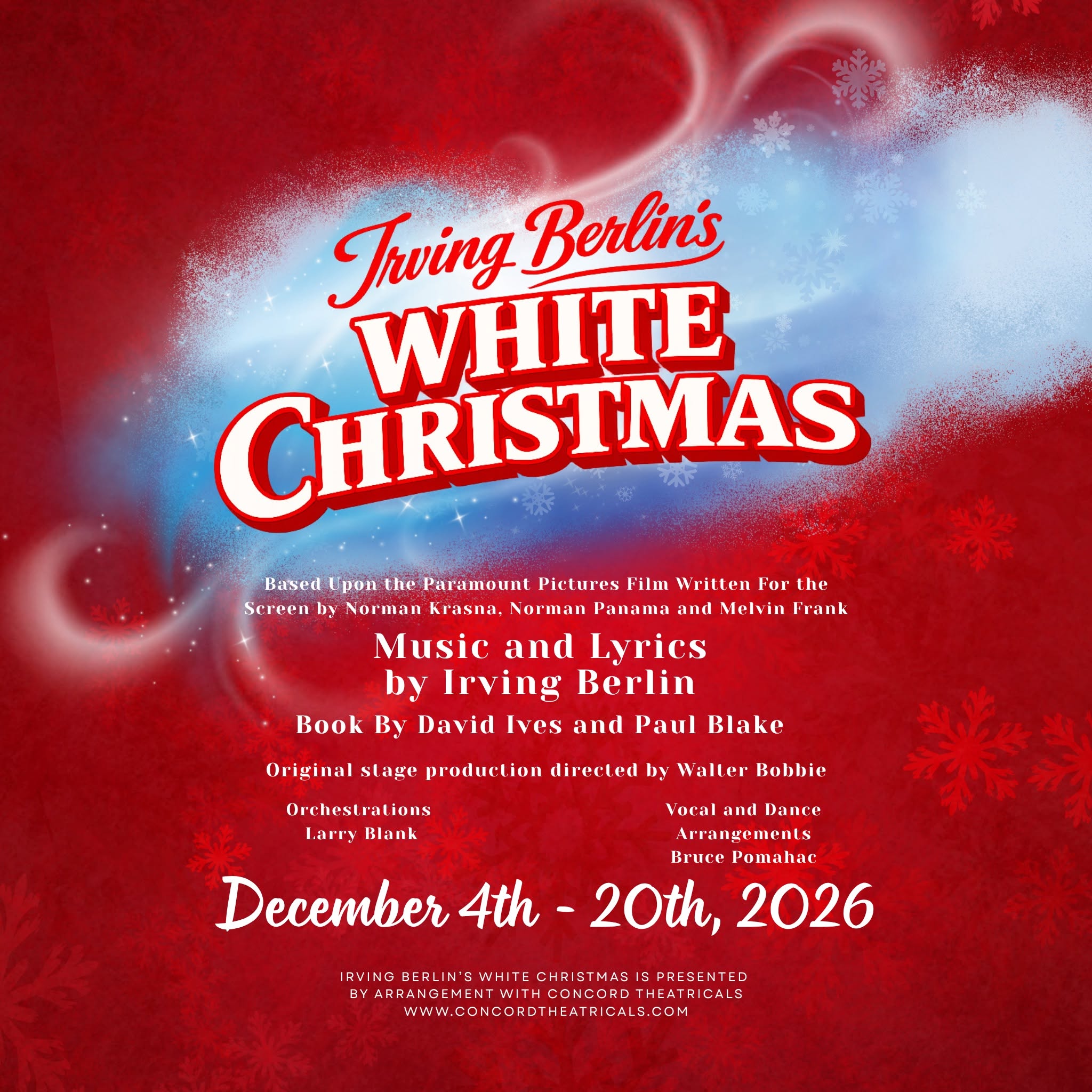 CTX4464. Auditions for WHITE CHRISTMAS, by Hill Country  Community Theatre (HCCT), near Marble Falls