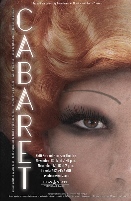 Cabaret by Texas State University Department of Theatre, Dance and Film