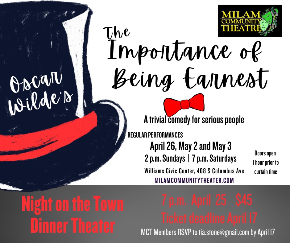 The Importance of Being Earnest by Milam Community Theater