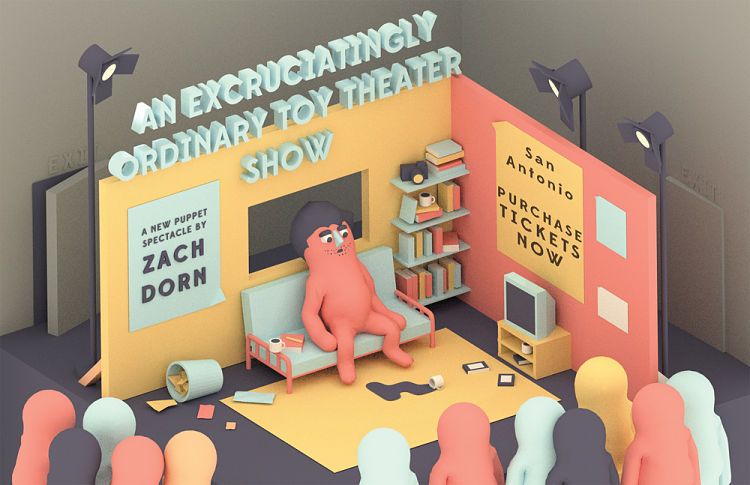 An Excruciatingly Ordinary Toy Theater Play by Miniature Curiosa