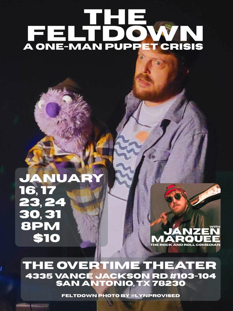 The Feltdown - A One-Man Puppet Crisis by Overtime Theater