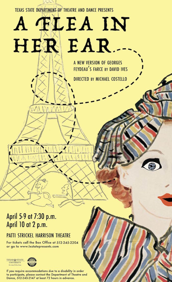 A Flea in Her Ear by Texas State University Department of Theatre, Dance and Film