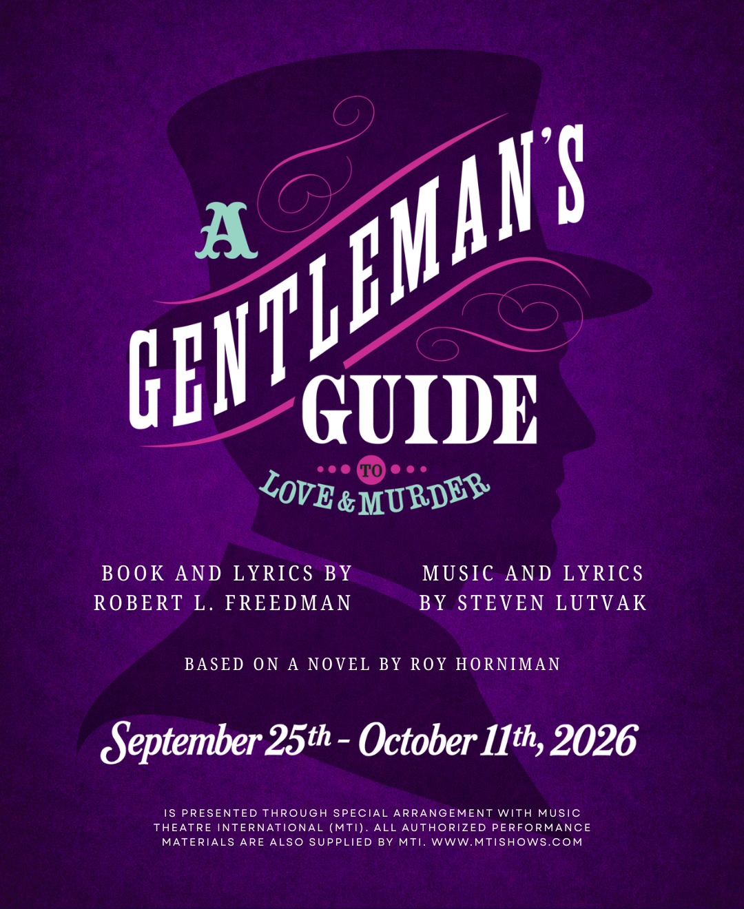 CTX4432. Auditions for A Gentleman's Guide to Love and Murder, by Hill Country  Community Theatre (HCCT), Cottonwood Shores