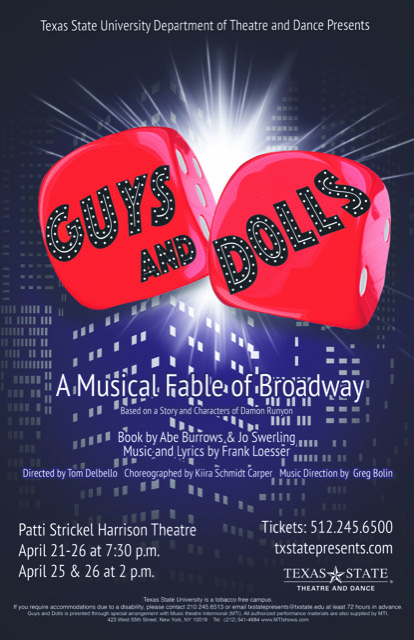 Guys and Dolls by Texas State University Department of Theatre, Dance and Film