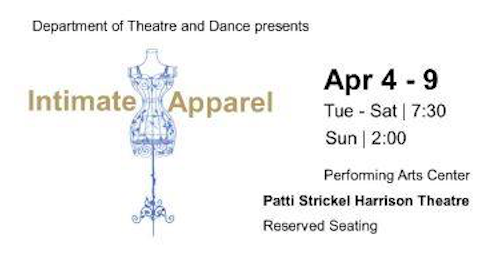 Intimate Apparel by Texas State University Department of Theatre, Dance and Film