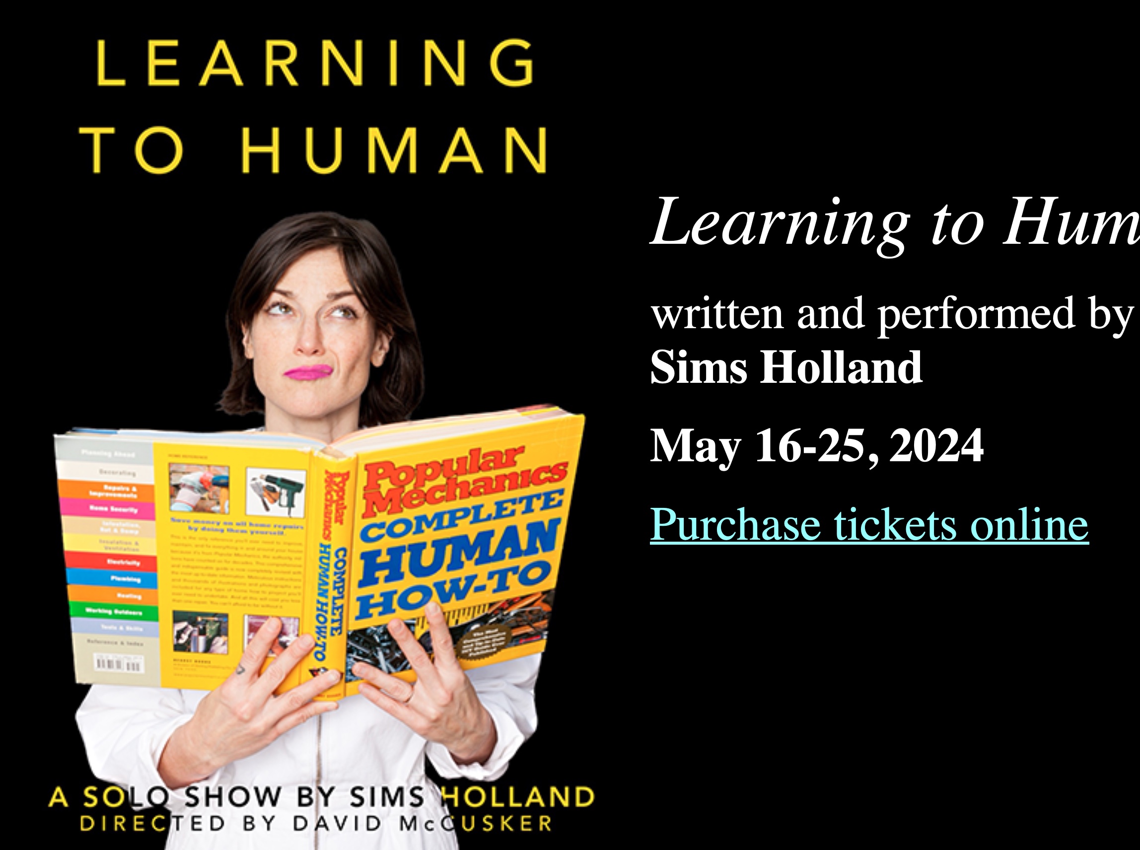 Learning to Human by Sims Holland