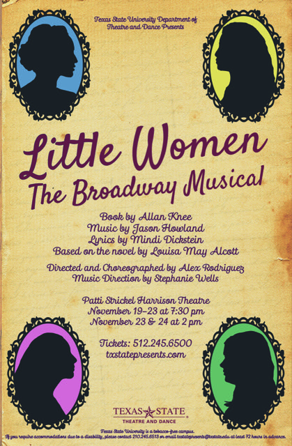 Little Women, the Broadway musical by Texas State University Department of Theatre, Dance and Film