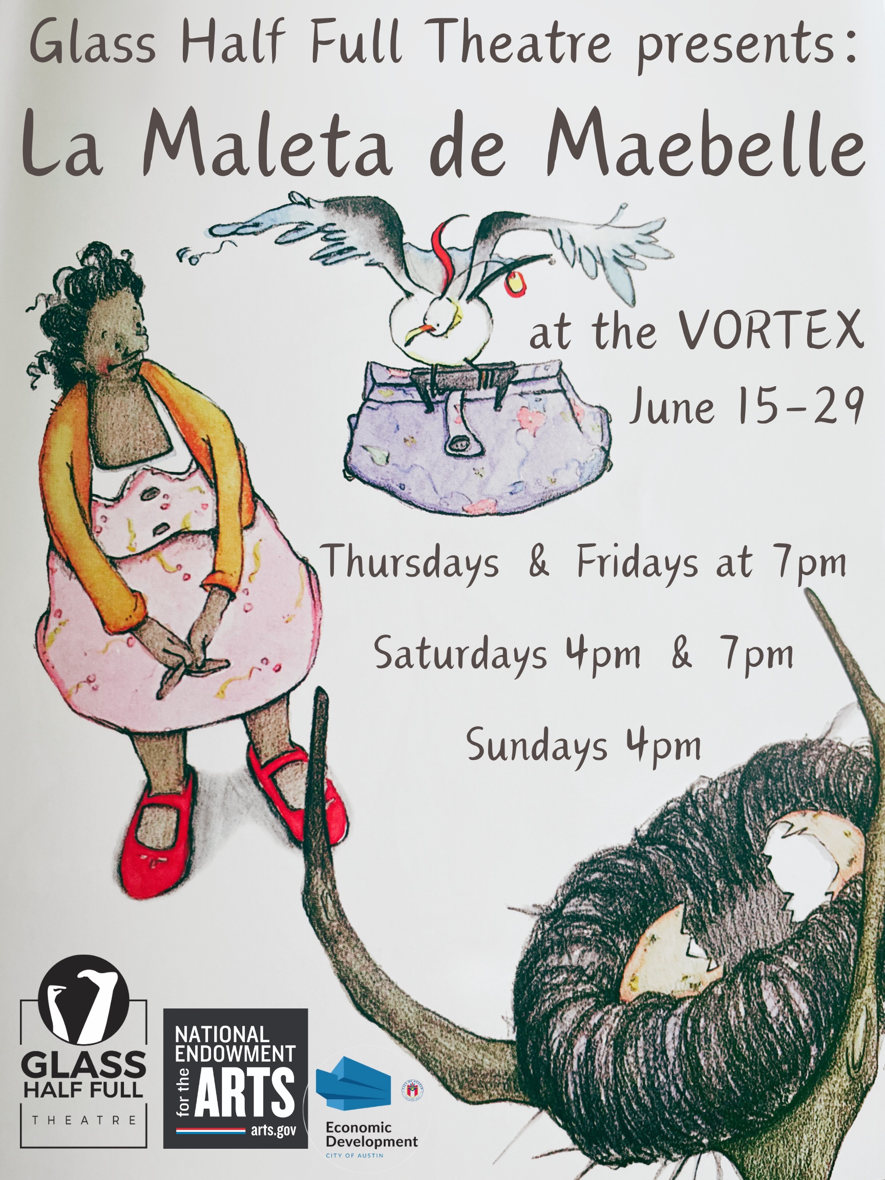 La Maleta de Maebelle (Maebell's Suitcase) by Glass Half Full Theatre