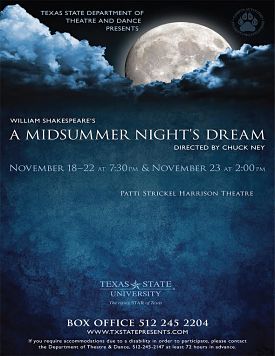 A Midsummer Night's Dream by Texas State University Department of Theatre, Dance and Film