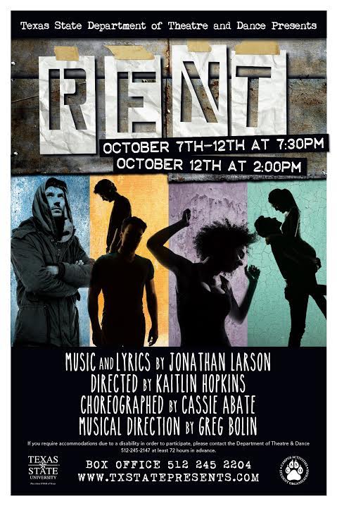 Rent by Texas State University Department of Theatre, Dance and Film