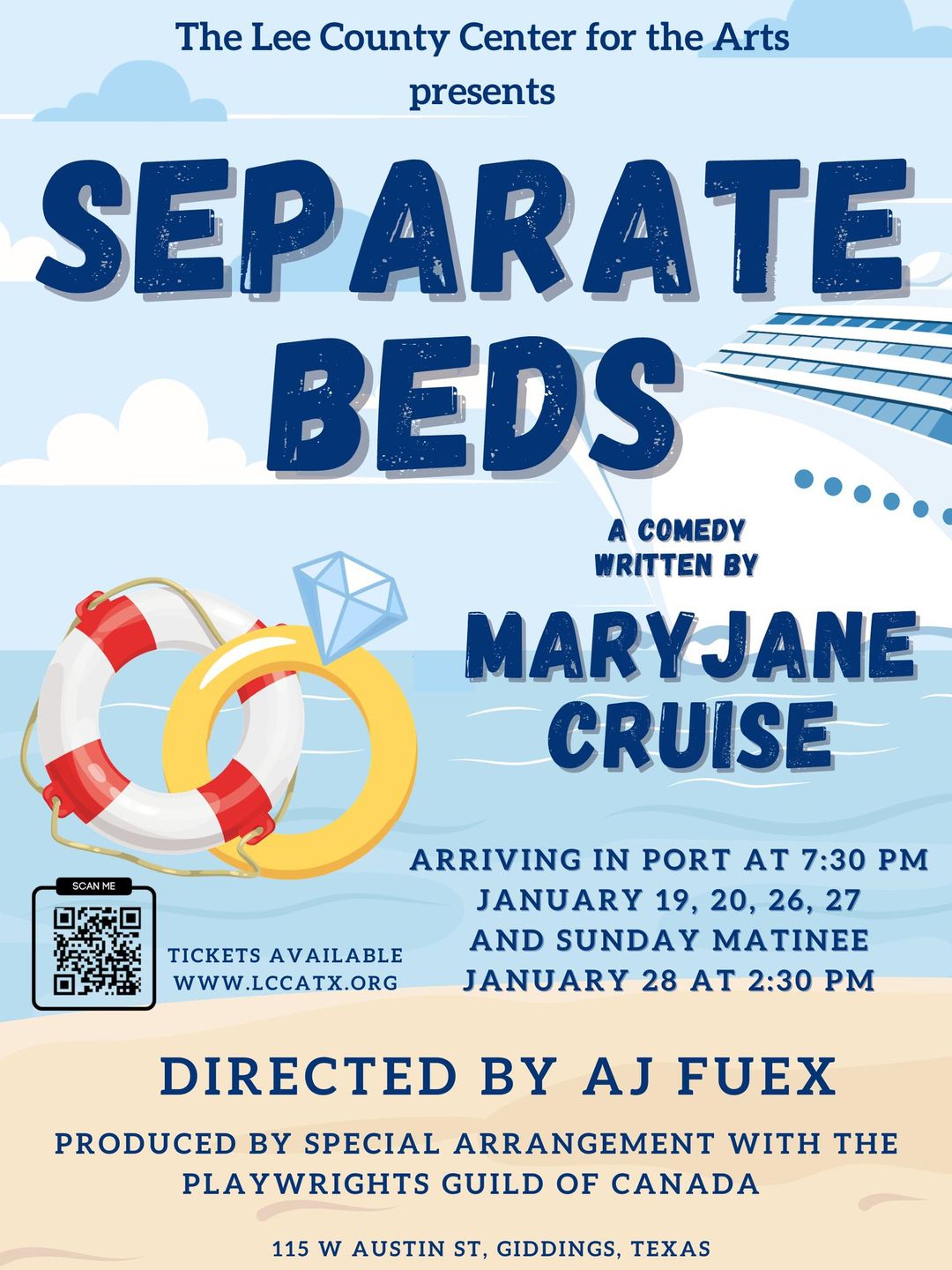 Separate Beds by Lee County Arts Center