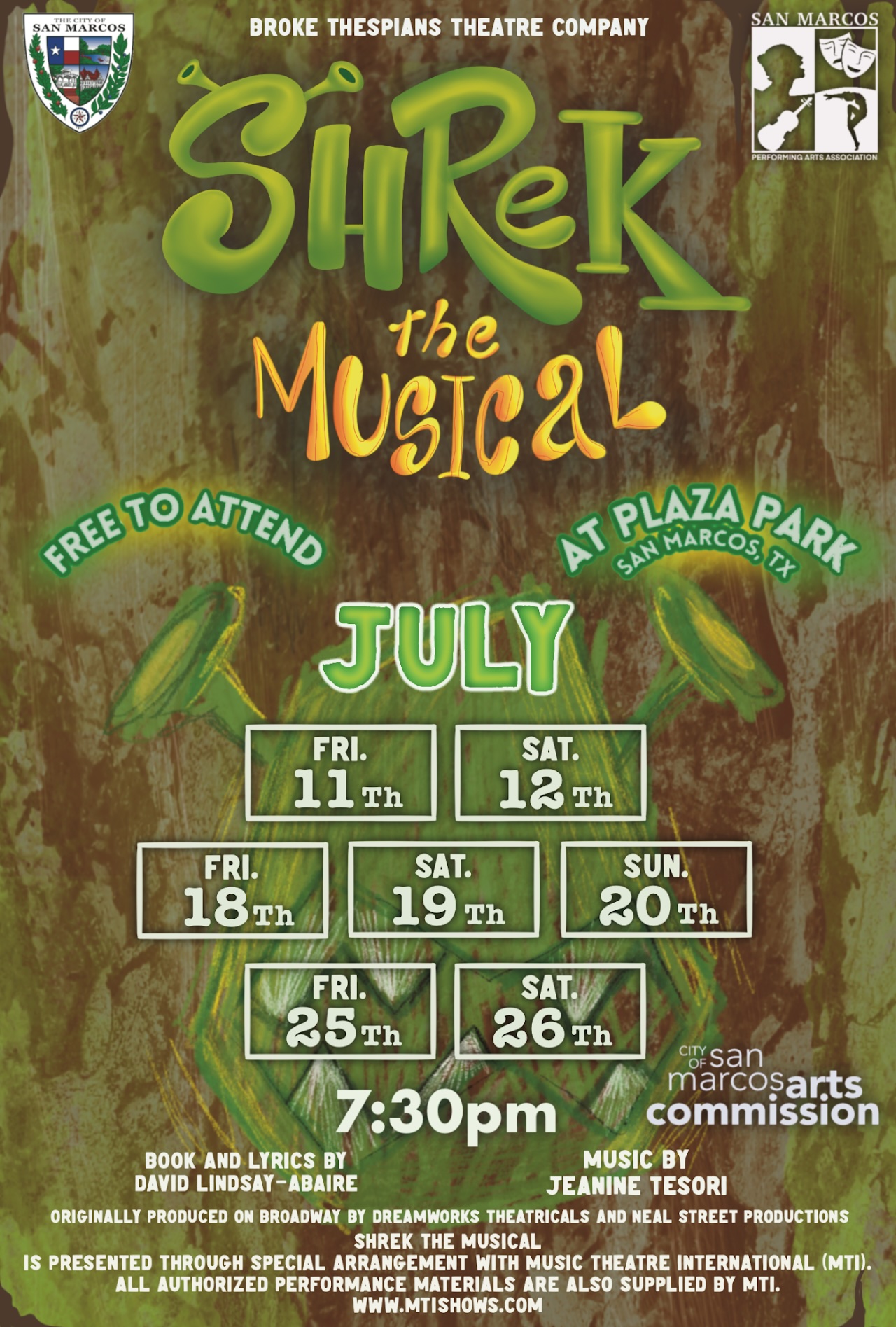 Shrek The Musical by Broke Thespians Theatre Company