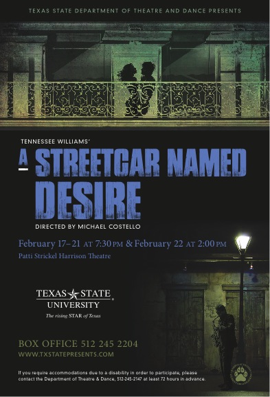 A Streetcar Named Desire by Texas State University Department of Theatre, Dance and Film