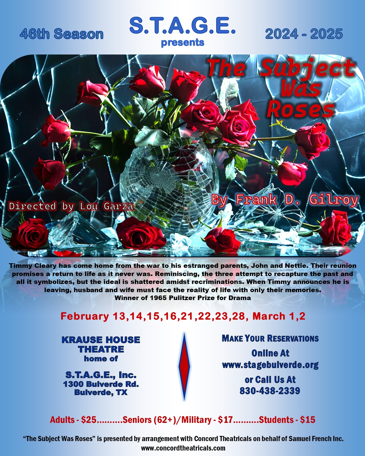 The Subject was Roses by S.T.A.G.E. Bulverde