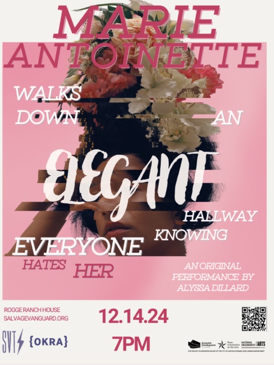 Marie Antoinette Walks Down an Elegant Hallway Knowing Everyone Hates Her by Salvage Vanguard Theater
