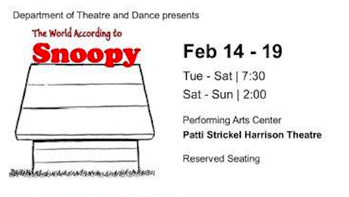 The World According to Snoopy by Texas State University Department of Theatre, Dance and Film